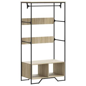 vidaXL Armario de madera de ingenier&iacute;a roble Sonoma 90x50x180 cm