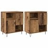 vidaXL Aparador 2 uds. Madera vieja 60 x 35 x 70 cm