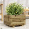 vidaXL Jardinera madera de pino impregnada 40x40x26,5 cm