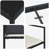 vidaXL Conjunto de Comedor de Jard&iacute;n 5 pcs Negro