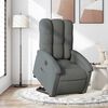 vidaXL Sill&oacute;n el&eacute;ctrico reclinable elevable de tela gris oscuro