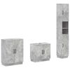 vidaXL Juego de armarios de ba&ntilde;o de 3 piezas HOORN Gris Hormig&oacute;n