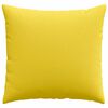 vidaXL Cojines de sofá 2 pcs Amarillo Claro 50 x 50 cm tela