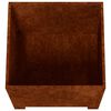 vidaXL Jardineras con patas 2 uds acero corten oxidado 40x40x40 cm