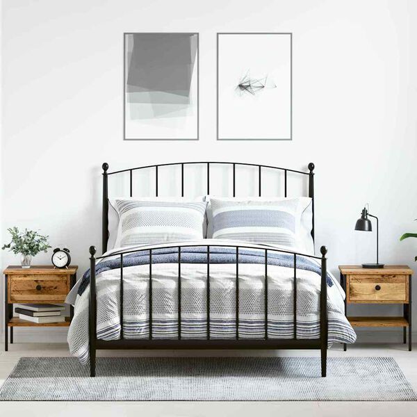 vidaXL Armario de Noche con caj&oacute;n 2 pcs Madera vieja 40 x 42 x 45 cm