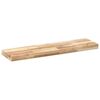 vidaXL Estantes flotantes 2 uds madera acacia sin tratar 100x20x4 cm