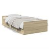 vidaXL Cama con cajones madera ingenier&iacute;a roble Sonoma 100x200 cm