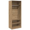 vidaXL Armario de madera de ingenier&iacute;a roble artesanal 80x50x200 cm