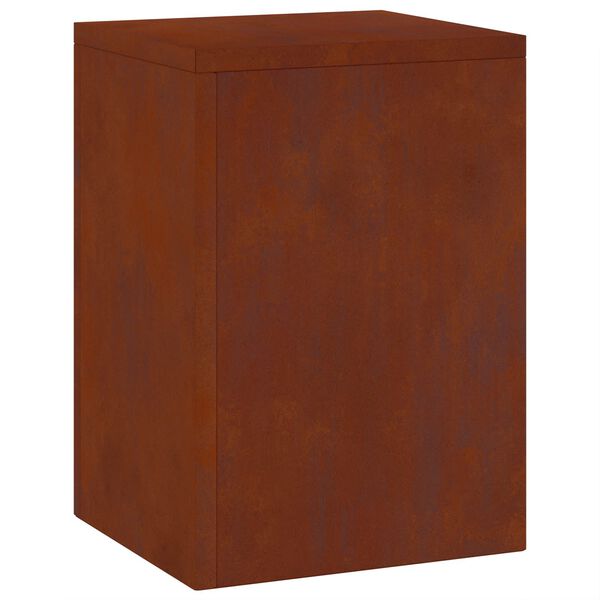 vidaXL Soporte de plantas 2 pcs Oxidado 24 x 24 x 35 cm