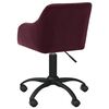 vidaXL Sillas de comedor giratorias 4 unidades tela morada
