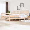 vidaXL Estructura de cama sin colch&oacute;n madera maciza 200x200 cm