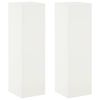 vidaXL Soporte de plantas 2 pcs Blanco 30 x 30 x 100 cm Acero