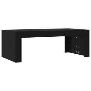 vidaXL Mesa de centro madera de ingenier&iacute;a negro 102x50x36 cm