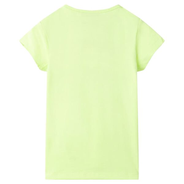 Camiseta de ni&ntilde;os amarillo fluorescente 104