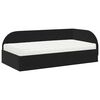 vidaXL Estructura de Cama Esquina con Colch&oacute;n 2 pcs Negro Terciopelo