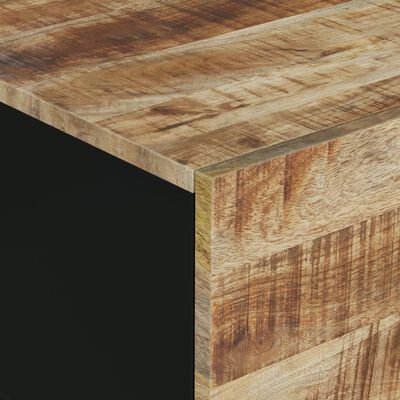 vidaXL Mesa de centro madera maciza mango y contrachapada 80x50x40 cm