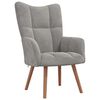 vidaXL Sill&oacute;n de relax de terciopelo gris claro