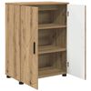 vidaXL Gabinete de Ba&ntilde;o con puerta Roble artesanal 60 x 35 x 80 cm