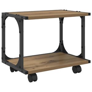vidaXL Soporte para Impresora Roble artisan 41 x 28 x 33,5 cm