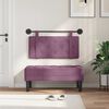 vidaXL Cabecera Colgante Morado 90 x 55 x 5 cm Terciopelo