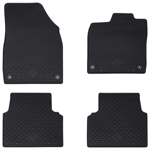 vidaXL Alfombrilla de Coche 4 pcs Negro adecuado para VW ID.3 2019-