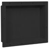 vidaXL Hornacina de ducha negro 41x51x10 cm