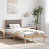 vidaXL Estructura de cama Taup&eacute; 90 x 200 cm Madera de pino macizo