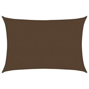 vidaXL Toldo de vela HDPE marr&oacute;n 160 g/m&sup2; 5x7 m