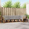 vidaXL Conjunto de sof&aacute;s de exterior 6 pcs Gris Natural y Claro