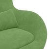 vidaXL Sill&oacute;n huevo Verde claro Terciopelo
