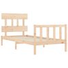 vidaXL Estructura de cama sin colch&oacute;n madera maciza de pino 90x200 cm