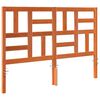 vidaXL Cabecera de Cama con cabecera Marr&oacute;n cera 145,5 x 4 x 104 cm