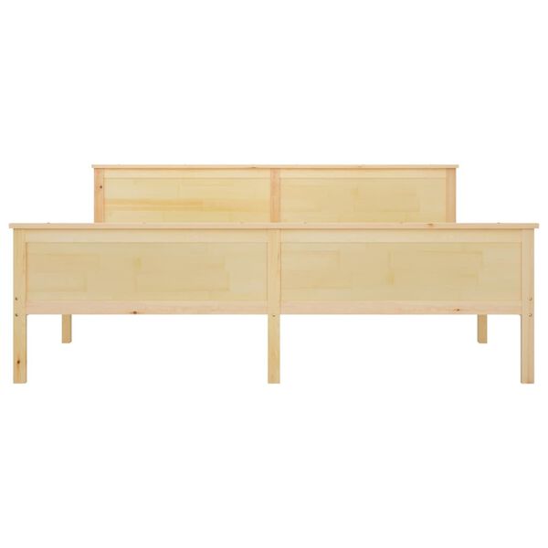 vidaXL Estructura de cama sin colch&oacute;n madera maciza de pino 180x200 cm