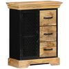 vidaXL Aparador de madera maciza de mango 60x30x75 cm
