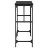 vidaXL Mesa Consola Roble Negro 75 x 32 x 75 cm Madera de ingenier&iacute;a