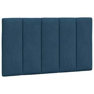 vidaXL Cabecero de cama acolchado Hanko terciopelo azul 80 cm