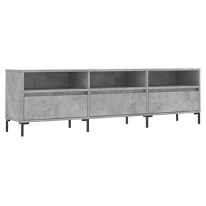 vidaXL Mueble de TV madera contrachapada gris hormig&oacute;n 150x30x44,5 cm
