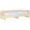 vidaXL Sof&aacute; cama extra&iacute;ble madera maciza de pino 2x(90x190) cm