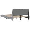 vidaXL Estructura de cama sin colch&oacute;n Hanko tela gris claro 140x190 cm