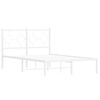vidaXL Estructura cama sin colchón con cabecero metal blanco 120x190cm