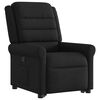 vidaXL Sill&oacute;n reclinable elevable tela negro