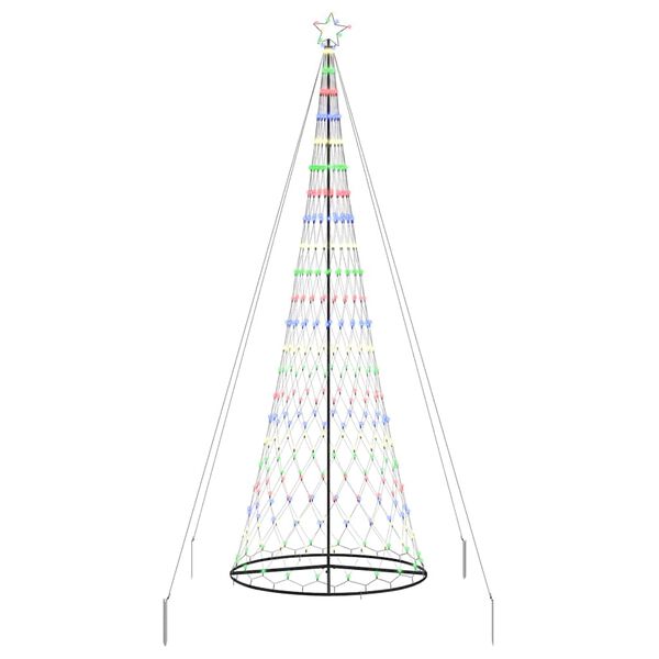 vidaXL &Aacute;rbol de Navidad LED con 455 LED Multicolor 184.5 cm Metal
