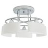 vidaXL L&aacute;mpara de techo pantalla cristal elipse 5 bombillas E14 200 W