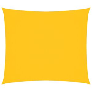 vidaXL Toldo de vela rectangular tela oxford amarillo 2x2,5 m