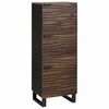 vidaXL Alto Marr&oacute;n 40 x 33 x 110 cm madera maciza de mango