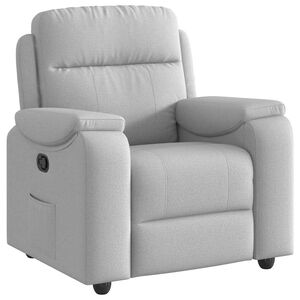 vidaXL Sill&oacute;n reclinable de tela gris nube