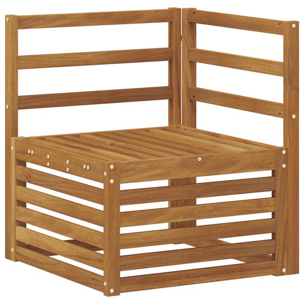 vidaXL Juegos de sof&aacute;s 9 pcs Natural Madera de Acacia S&oacute;lida