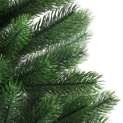 vidaXL Árbol de Navidad artificial hojas realistas verde 90 cm