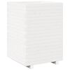 vidaXL Jardinera madera maciza de pino blanco 50x50x72,5 cm