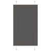 vidaXL Estor Plisado negro 80x150 cm Tela Ancho 79,4 cm Poli&eacute;ster